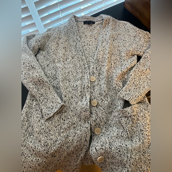 Banana Republic tunic length wool blend cardigan - Picture 2 of 5